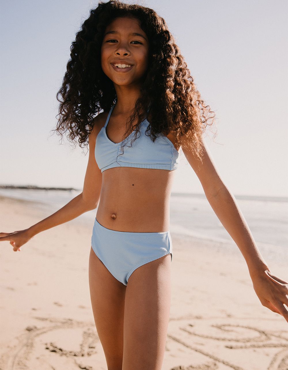 RSQ Textured Strap Bralette Girls Bikini Set | Tillys