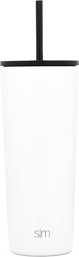 Simple Modern Insulated Tumbler with Lid and Straw | Iced Coffee Cup Reusable Stainless Steel Wat... | Amazon (US)