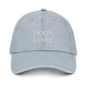 Book Lover Embroidered Denim Hat - Etsy | Etsy (Global)