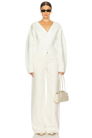 Arlet Knit Cardigan in Ivory | Revolve Clothing (Global)