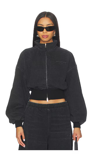 Funnel Neck Jacket in Faded Black | Revolve Clothing (Global)