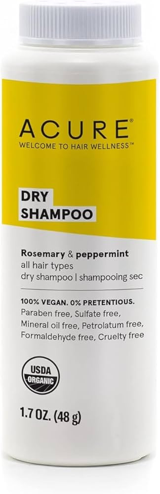 Acure Dry Shampoo - Mini Powder Dry Shampoo for Women with Blonde & Dark Hair, Care to Refresh Tr... | Amazon (US)