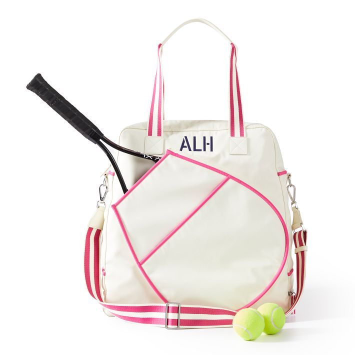 Sporty Stripe Tennis Tote | Mark and Graham