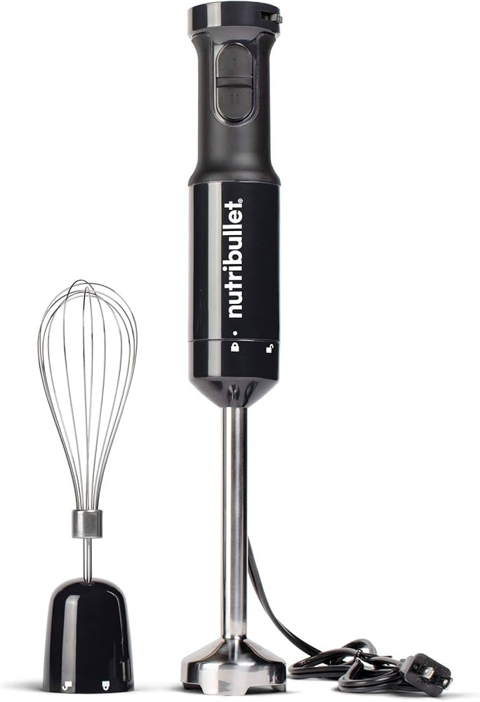 nutribullet NBI50100 Immersion Blender Arm & Whisk Attachment, For Smoothies, Soups & Dips, 350 W... | Amazon (US)