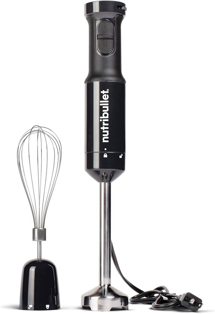 nutribullet NBI50100 Immersion Blender Arm & Whisk Attachment, For Smoothies, Soups & Dips, 350 W... | Amazon (US)