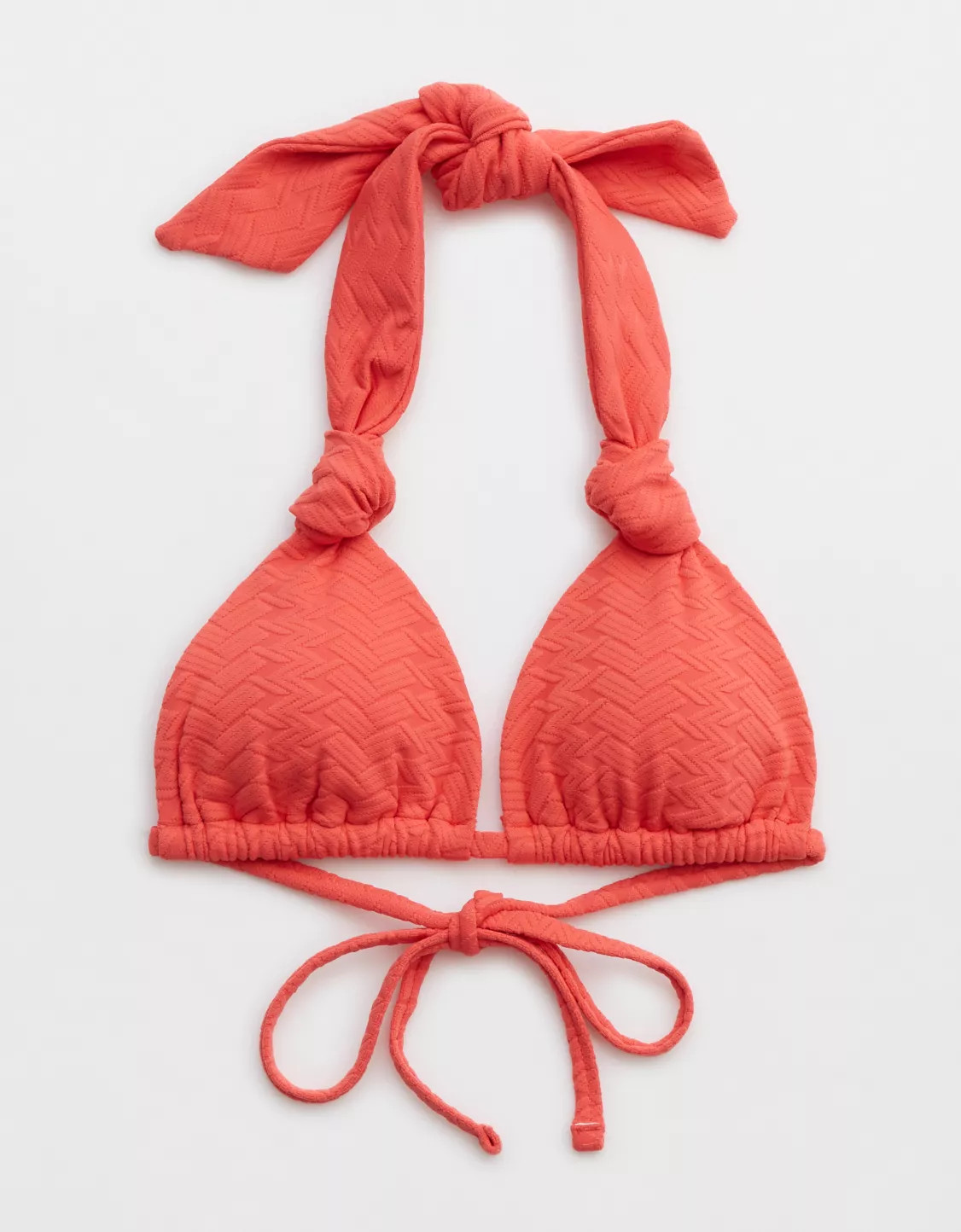 Aerie Jacquard Knot Triangle Bikini Top | Aerie