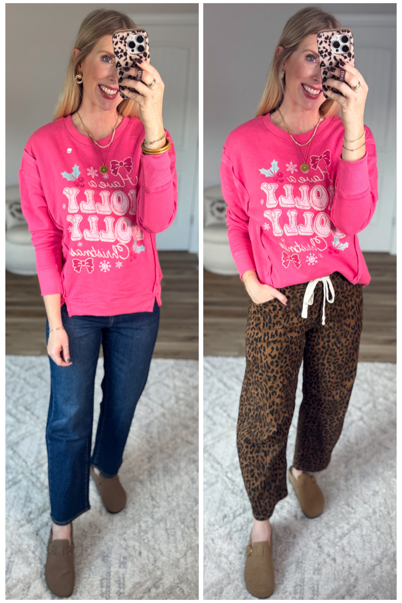 2 ways to style this Time & Tru graphic sweatshirt from Walmart! Size small 

#LTKHoliday #LTKStyleTip #LTKFindsUnder50