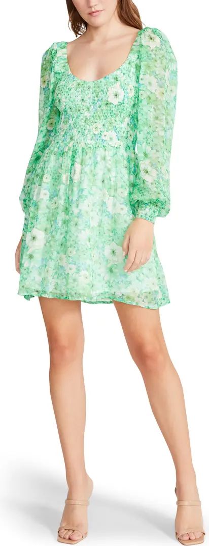 Color Me Lucky Long Sleeve Chiffon Dress | Nordstrom