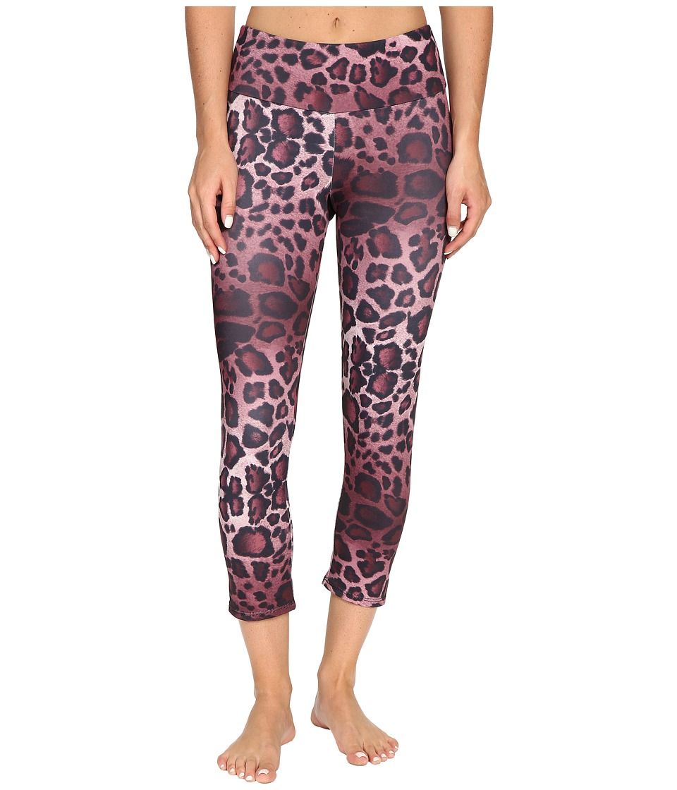 Onzie - Purple Cheetah Capri Leggings (Purple Cheetah) Women's Workout | 6pm