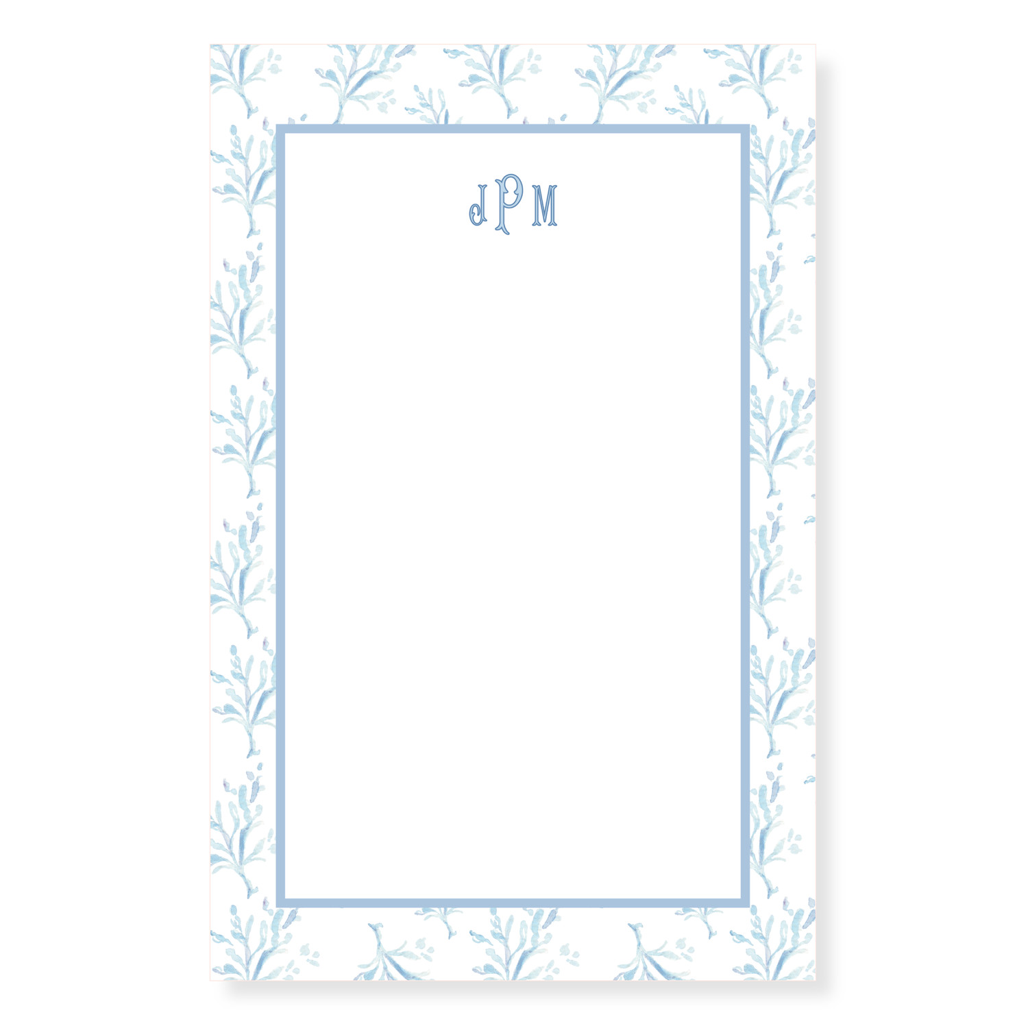 Blue Coral Personalized Notepad — Simply Jessica Marie | Simply Jessica Marie