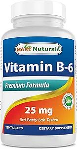 Best Naturals Vitamin B-6 25 Mg Tablets, 250 Count | Amazon (US)