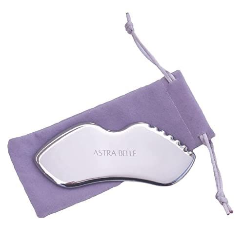 ASTRA BELLE Stainless Steel Gua Sha for Facial Skin Care Scraping Massage Tool with Comb Teeth | ... | Amazon (US)