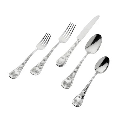 Butterfly 20 Piece 18/10 Stainless Steel Flatware Set, Service for 4 | Wayfair North America