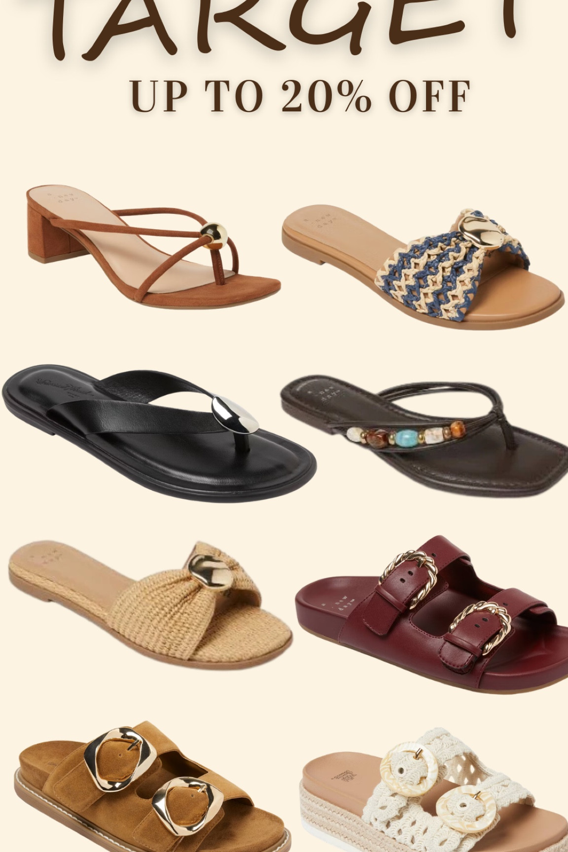 Target has so many cute shoes on sale for spring and summer!! Sale ends 05/11/26. 

#LTKSeasonal #LTKootd #LTKSaleAlert