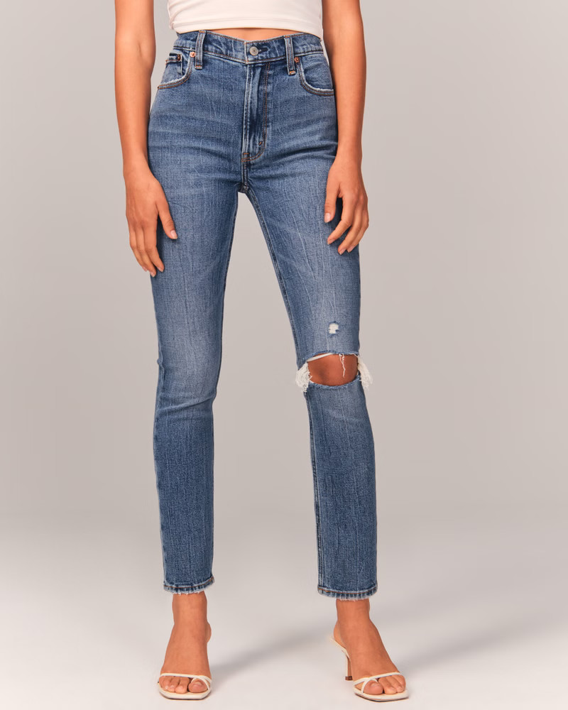 High Rise Skinny Jeans | Abercrombie & Fitch (US)