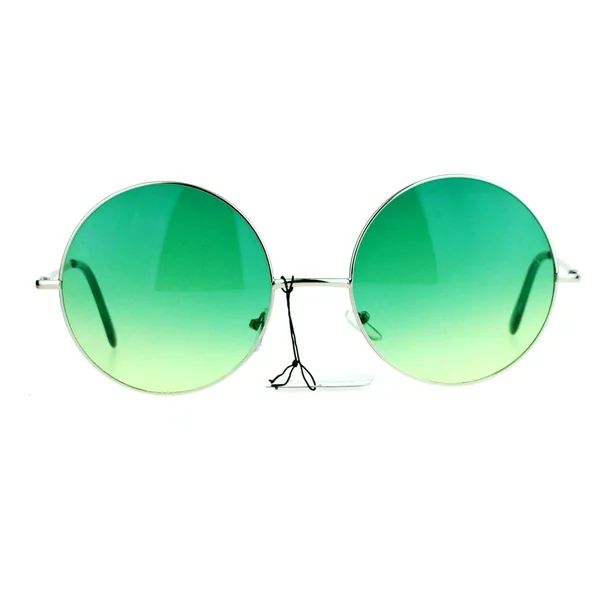 SA106 Hippie Oceanic Gradient Large Circle Lens Sunglasses Green - Walmart.com | Walmart (US)