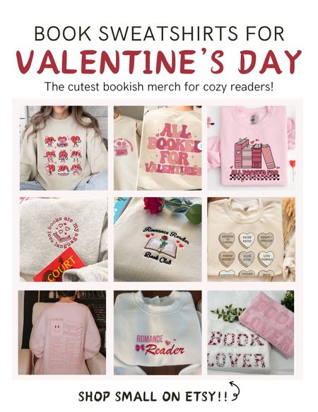 Valentine’s Day Book Sweatshirts ❤️💕💞💓❣️ 

#LTKfindsunder50 #LTKGiftGuide #LTKSeasonal