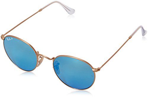 Ray-Ban Men's ORB3447 Polarized Round Sunglasses | Amazon (US)