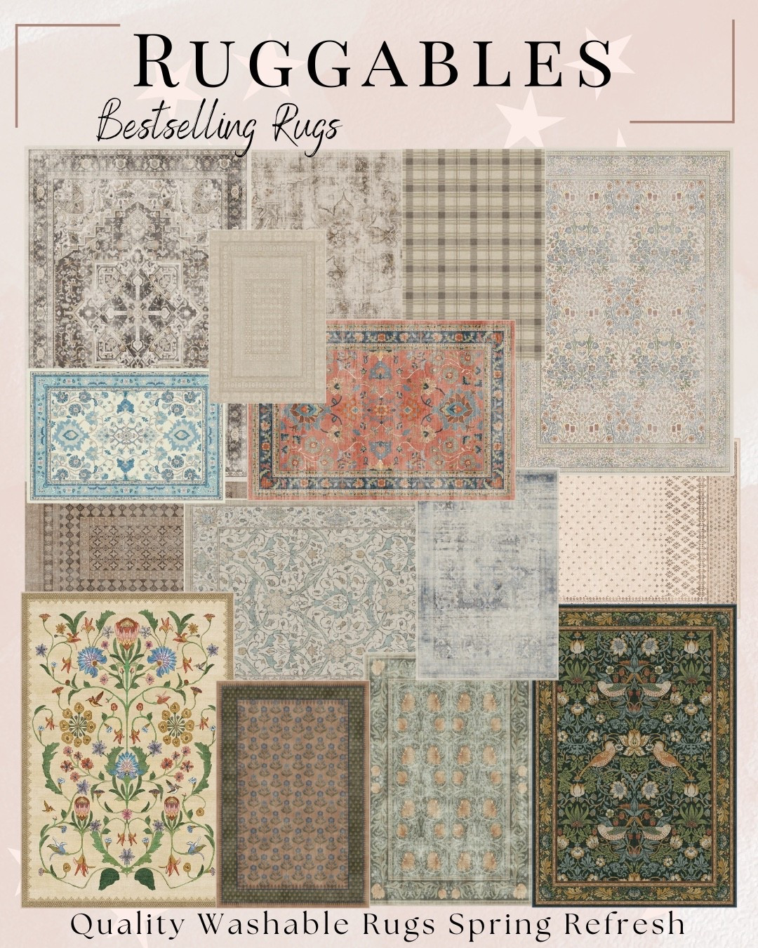 Hot take: if it’s not washable… it’s not mom-life approved 🤍

These Ruggable rugs are the ultimate home upgrade, stain-resistant, machine washable, and actually cute (yes, finally 🙌). Think: zero stress over spills, kids, pets, or everyday chaos.

I rounded up the bestselling styles + fresh spring drops that instantly elevate your space without the upkeep.

If you’ve been waiting for a sign to upgrade your rug… this is it ✨
These always sell fast, especially the neutrals + trending prints.

Tap to shop my top picks before your favorite is gone 💨

#LTKSaleAlert #LTKHome #LTKmomlife