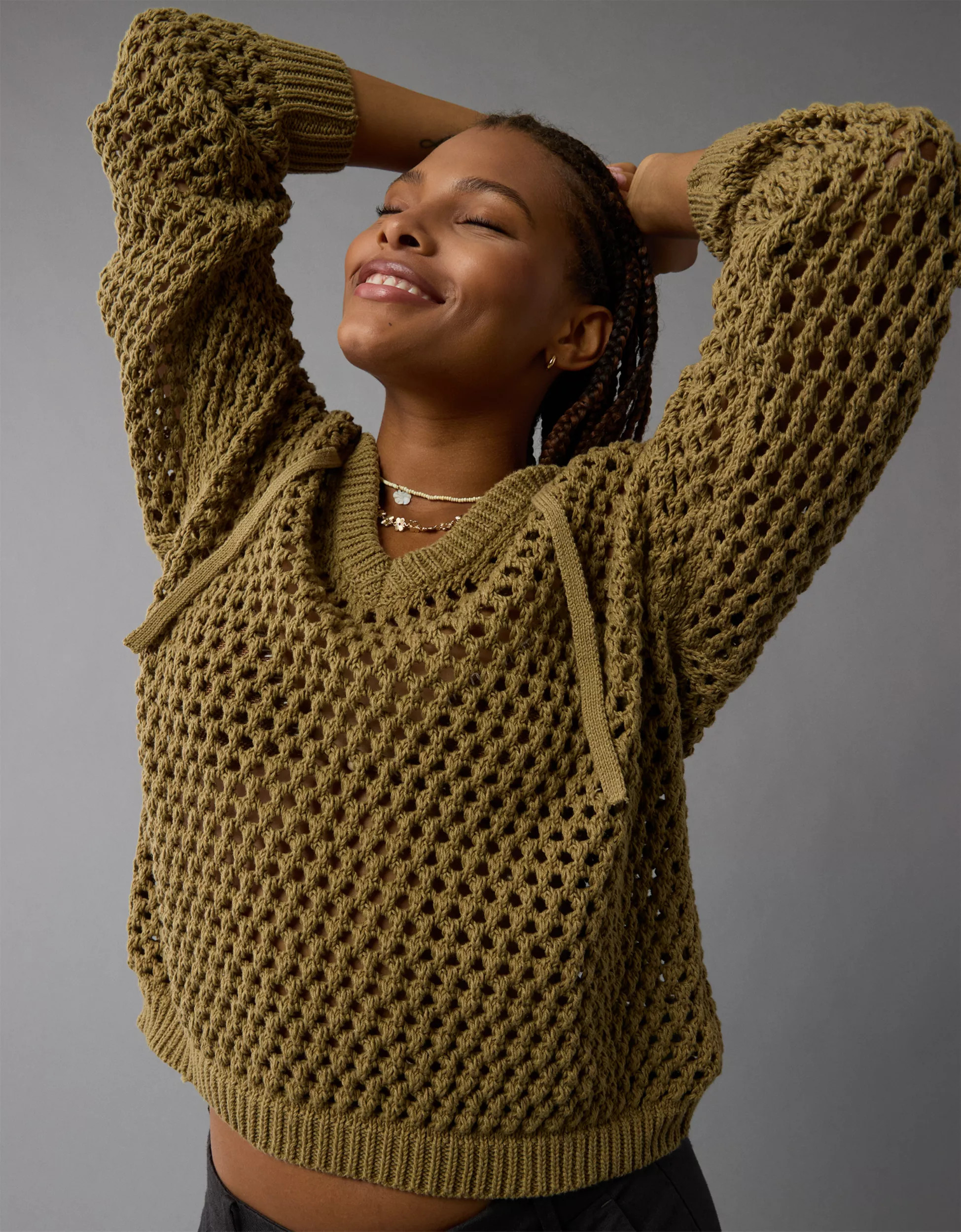 AE Mesh Pullover Hoodie | American Eagle Outfitters (US & CA)