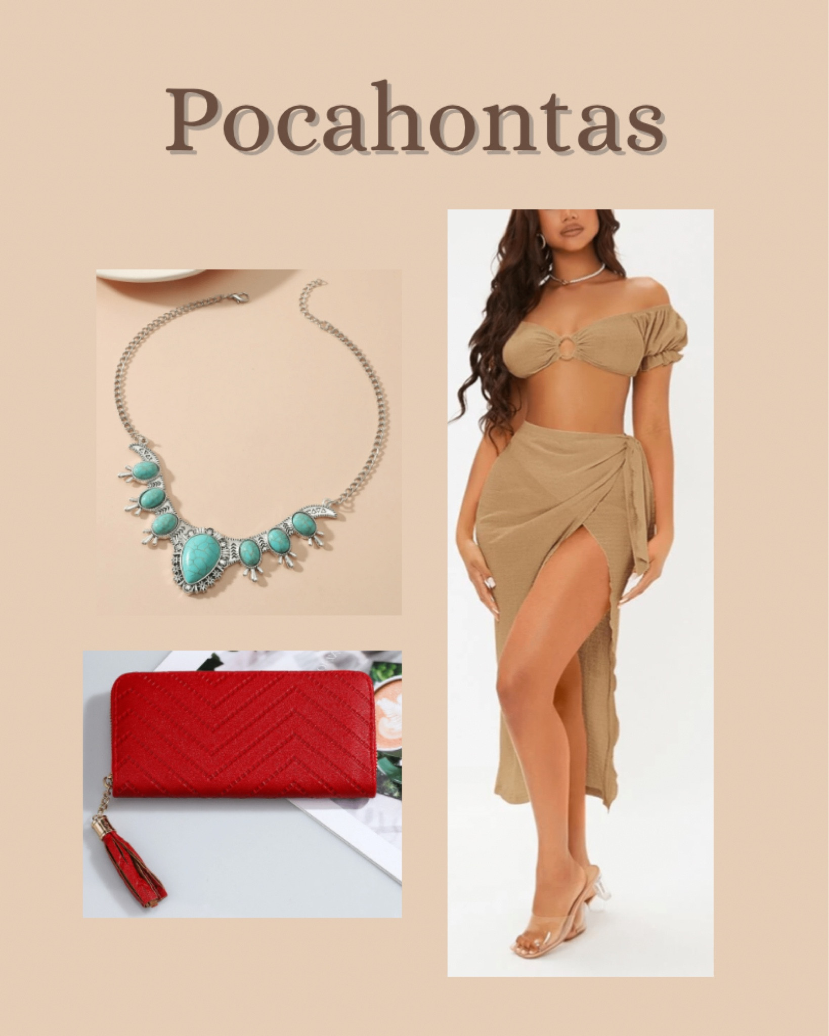 Pocahontas is a great example of how a two-piece set can do wonders in creating a whole Disney Bound!