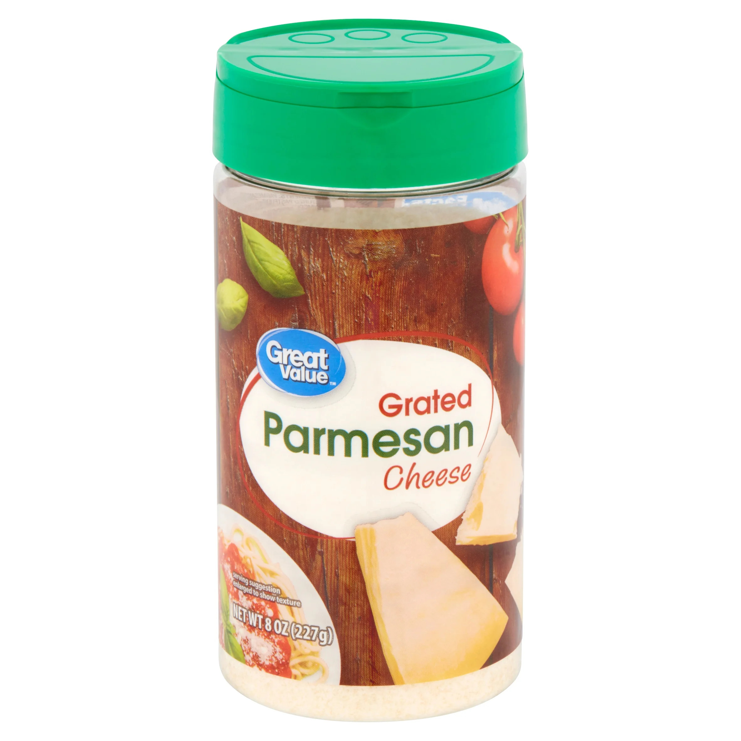 Great Value Grated Parmesan Cheese, 8 oz - Walmart.com | Walmart (US)