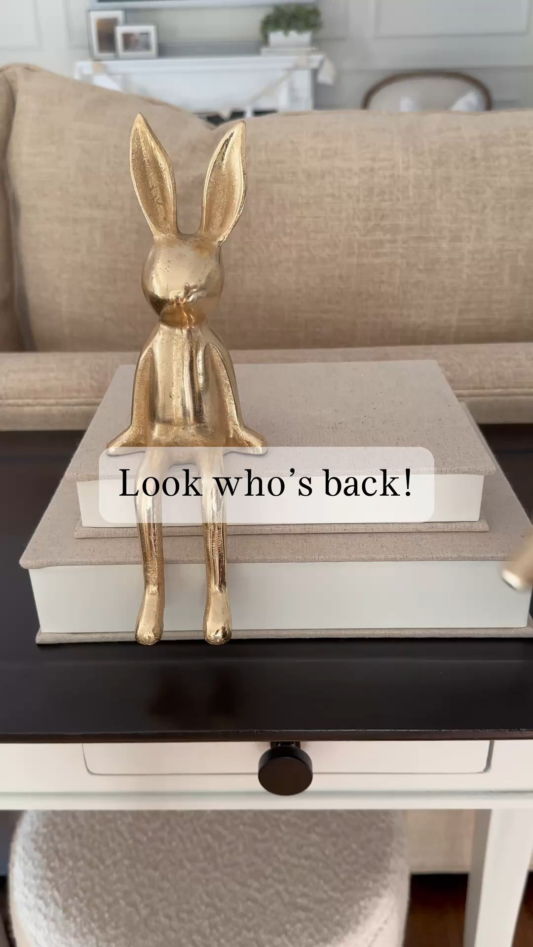 The sweetest spring touch. 🐰🌷 

A charming little accent that brings a soft, cozy feel to any space for the season.


#LTKmomlife #LTKSeasonal #LTKHome
