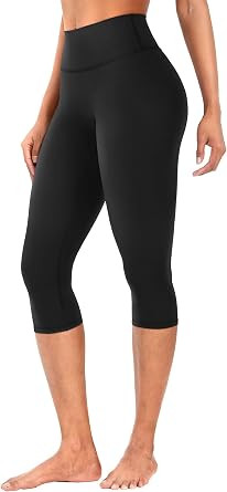 YEOREO Ease Womens Workout Capri Leggings Hidden Scrunch Gym Yoga Pants | High Waisted, Buttery S... | Amazon (US)