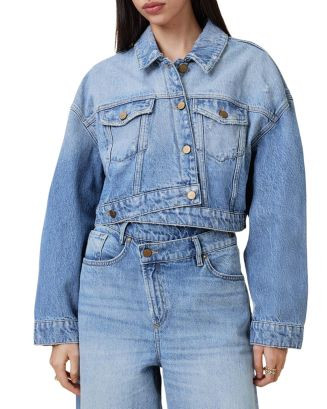 ALLSAINTS Aki Crossover Denim Jacket  | Bloomingdale's Women | Bloomingdale's (US)