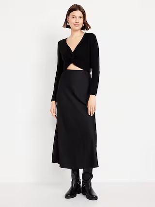 Satin Maxi Skirt | Old Navy (US)