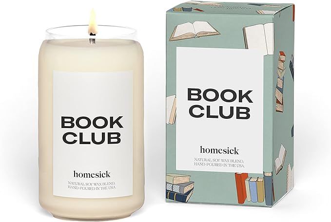 Homesick Scented Candle, Book Club - Scents of Orange, Nutmeg, 13.75 oz | Amazon (US)