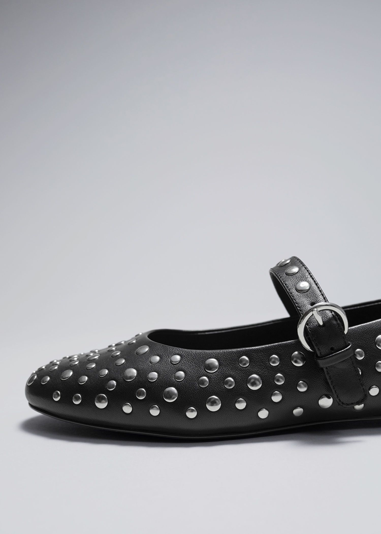 Studded Leather Ballet Flats - Black - & Other Stories GB | & Other Stories (EU + UK)