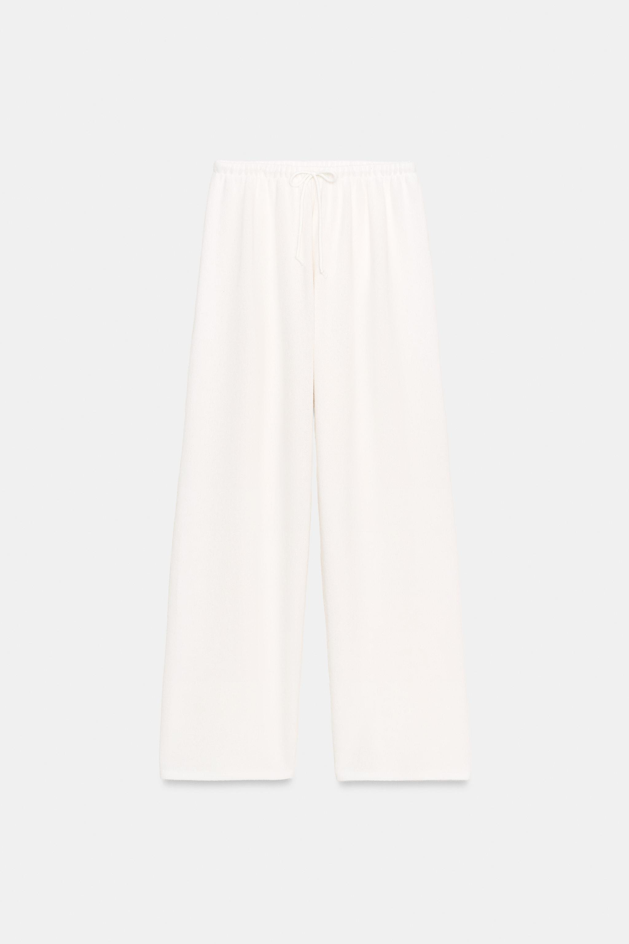 RUSTIC WIDE-LEG TROUSERS | Zara UK
