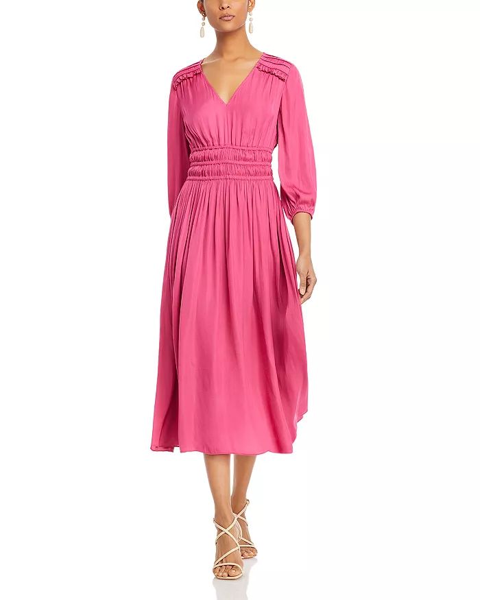 Smocked Waist Midi Dress | Bloomingdale's (US)