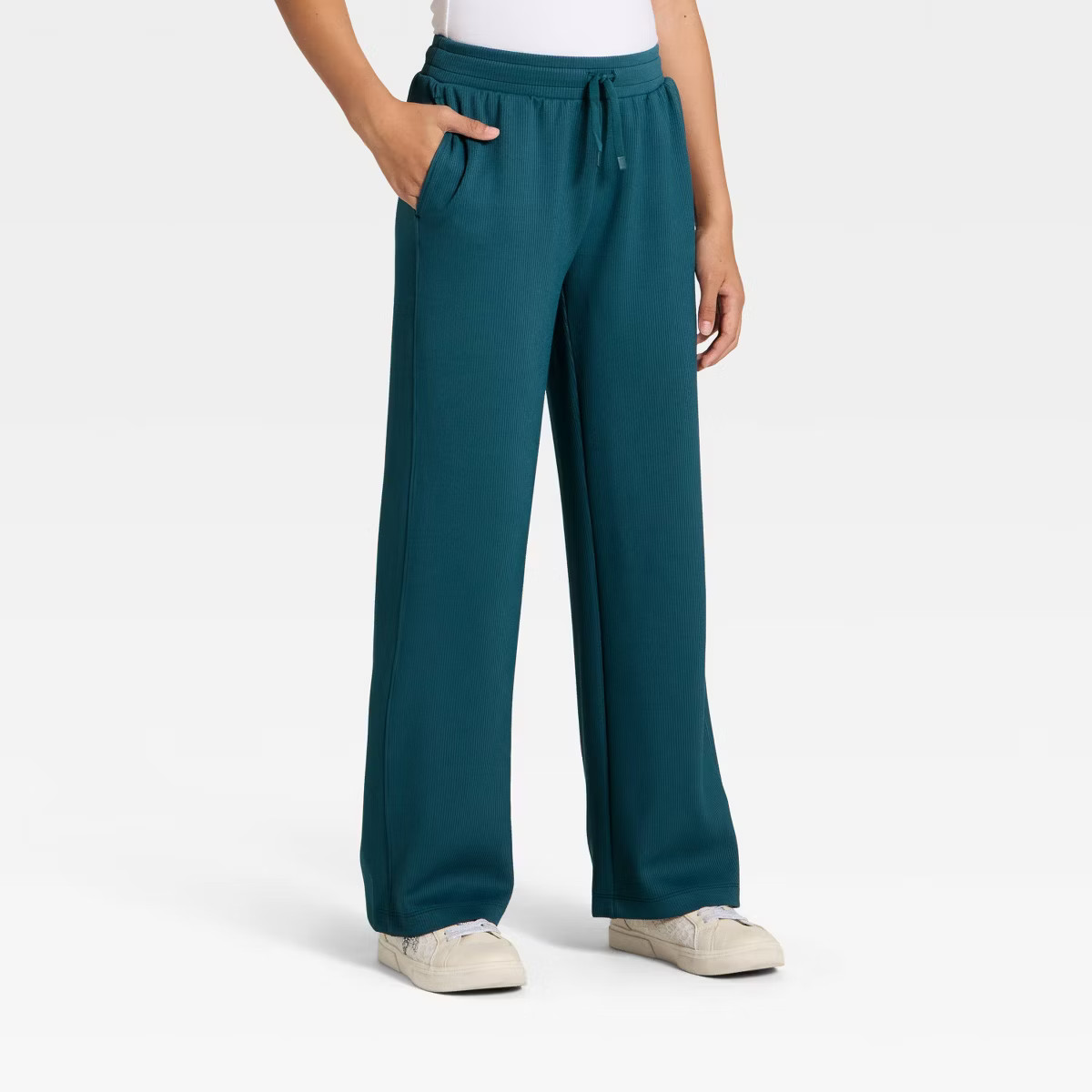 Girls' Airy Sleek Ribbed Pants - All In Motion™ | Target