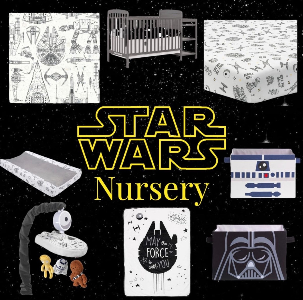 Star Wars nursery | Disney Nursery | Nursery | Nursery decor | Nursery theme | Baby Nursery | Baby | pregnant | pregnancy | family | nerd 

#LTKKids #LTKBump #LTKBaby