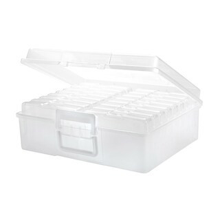 Clear 16 Case Photo & Craft Keeper by Simply Tidy® | 14.9" x 12" x 5" | Michaels® | Michaels Stores