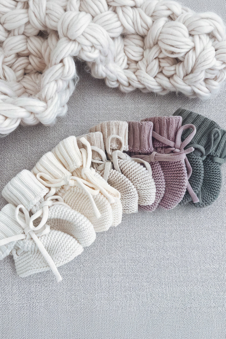 Knit Baby Booties | Caden Lane