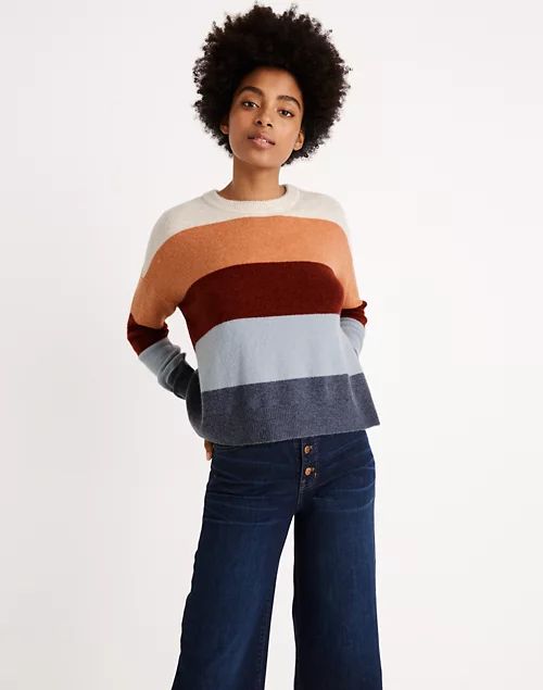 Crofton Striped Pullover Sweater in Coziest Yarn | Madewell