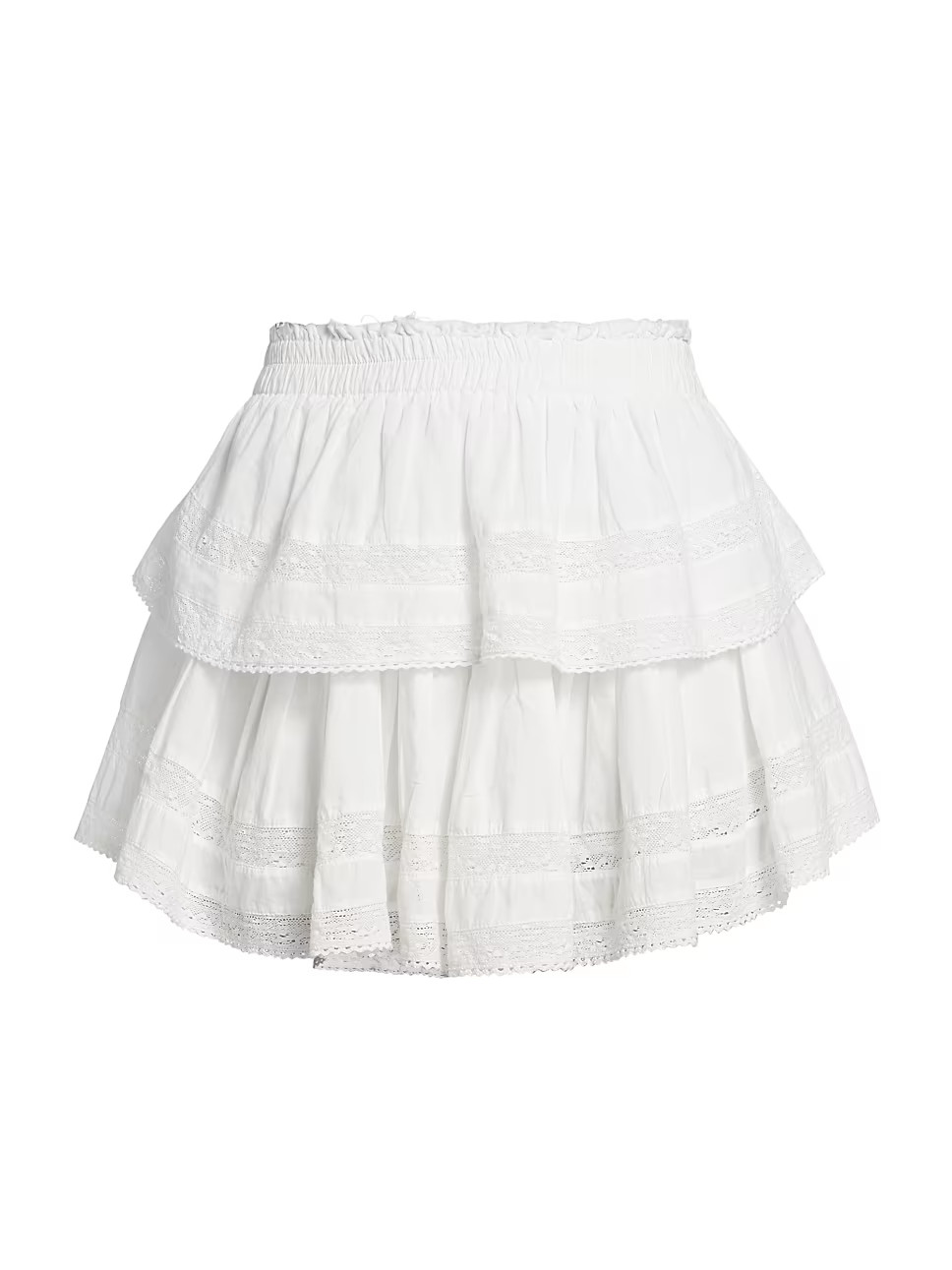 Tiered Ruffle Mini Skirt | Saks Fifth Avenue
