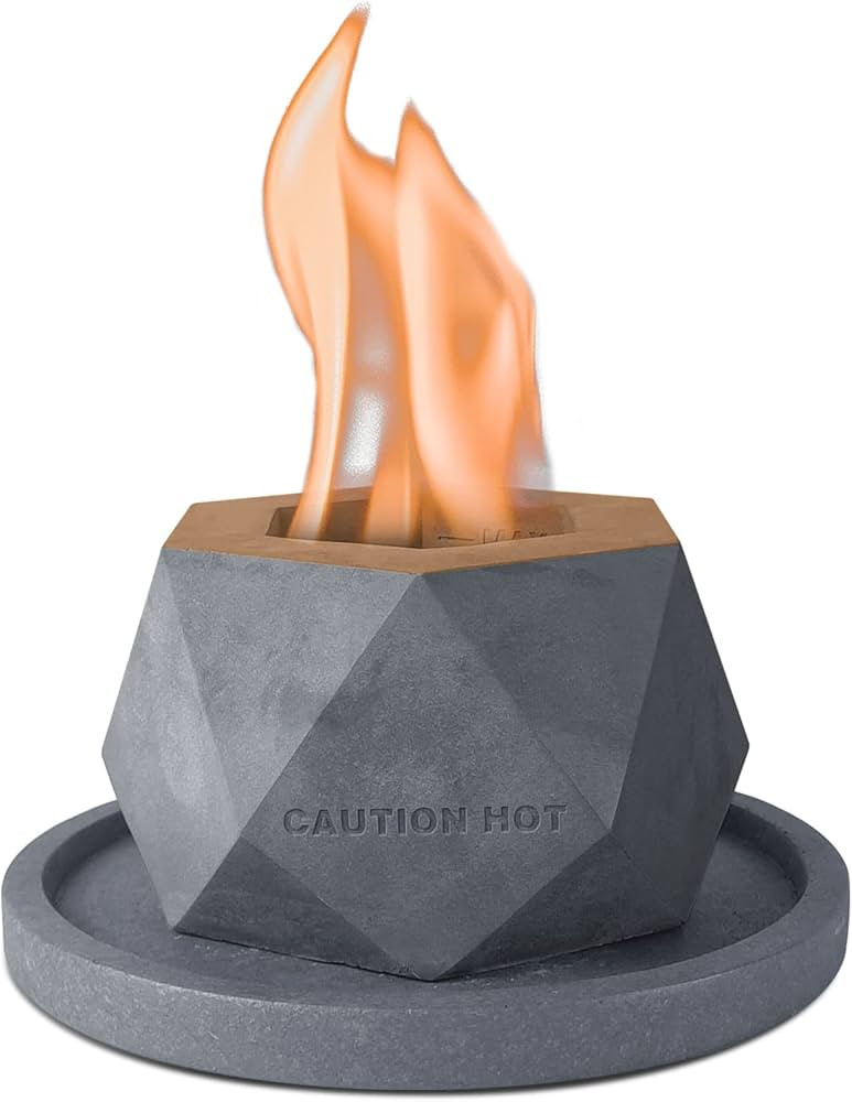 Kante 5.6 in. W Galaxy Stone Portable Concrete Rubbing Alcohol Tabletop Fire Pit w/Metal Extingui... | Amazon (US)
