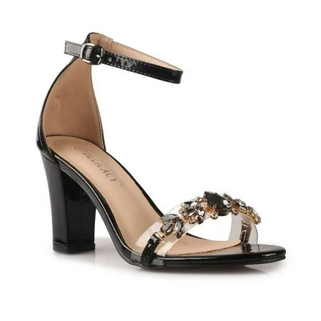 Women's Sparkle in Style Evening Dress Heeled Sandals | Walmart (US)