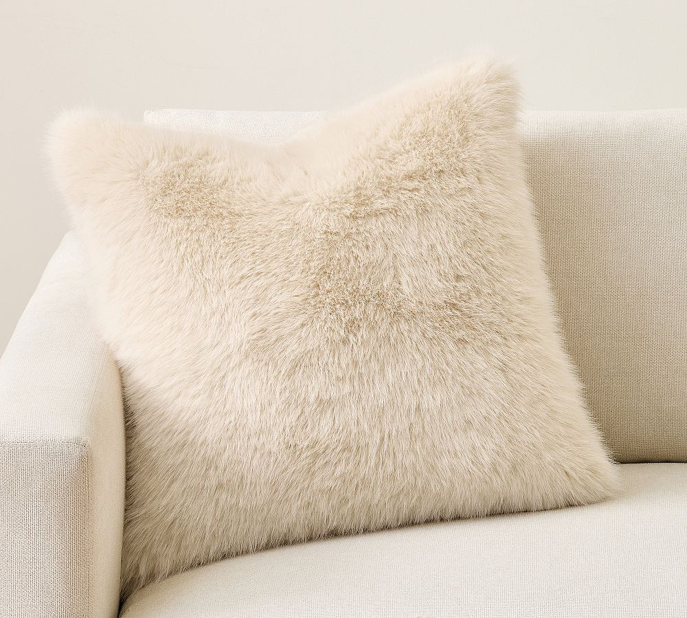 Sparkle Faux Fur Pillow | Pottery Barn (US)