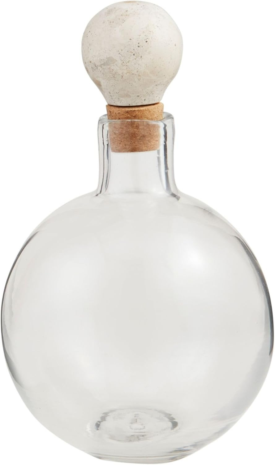 Mud Pie Short Marble Glass Decanter, 10" x 6" | Amazon (US)