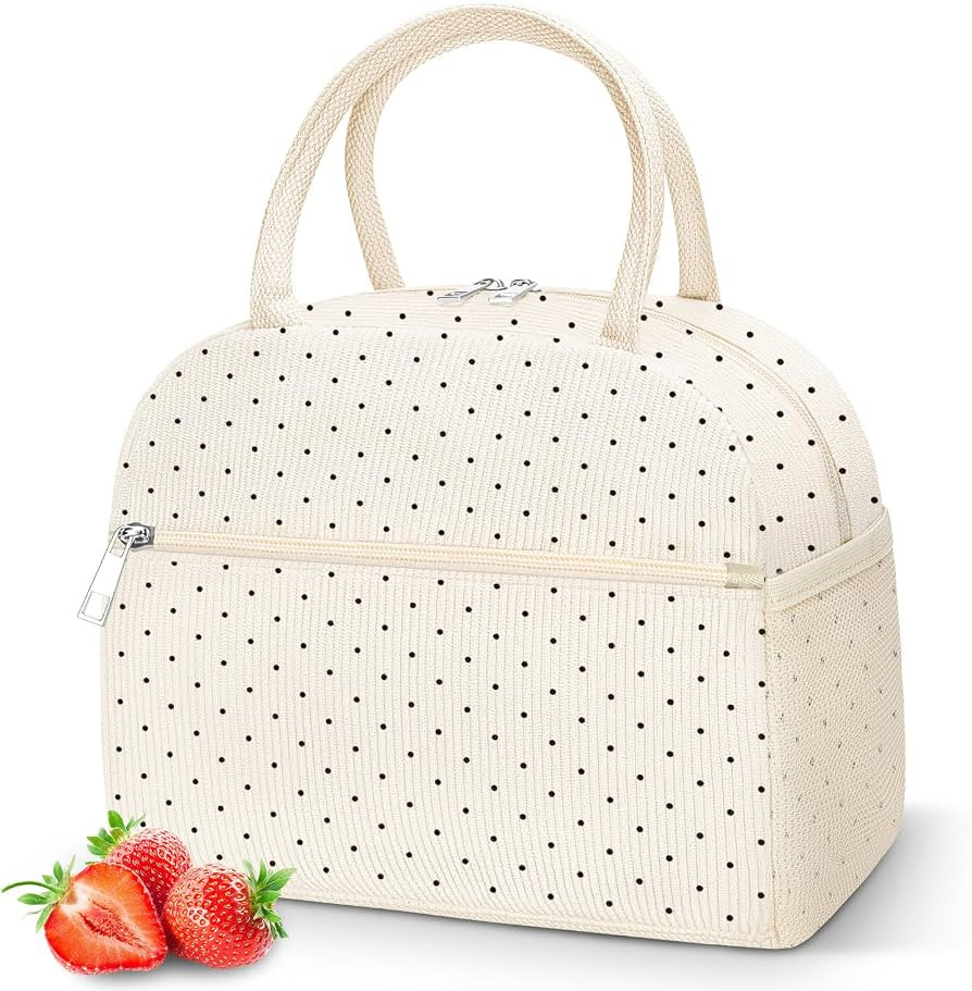 DALINDA Corduroy Lunch Bag Lunch Box for Women Men,Cute Insulated Lunch Bags,Water-Resistant Cute... | Amazon (US)