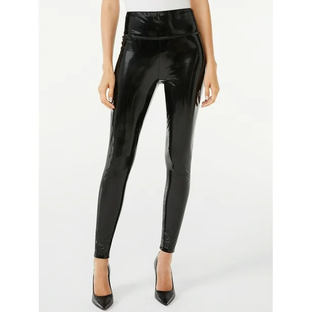 Scoop Women's High-Shine Stretch Leggings - Walmart.com | Walmart (US)