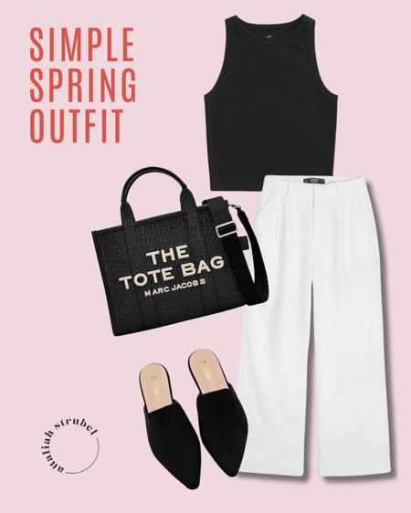 These spring basics make for such an easy, trendy outfit! Still obsessed with the Marc Jacob’s Tote bag 🖤 Mix and match your vibe by finding all of these items in different colors! 🙌

#LTKSeasonal #LTKeurope #LTKstyletip