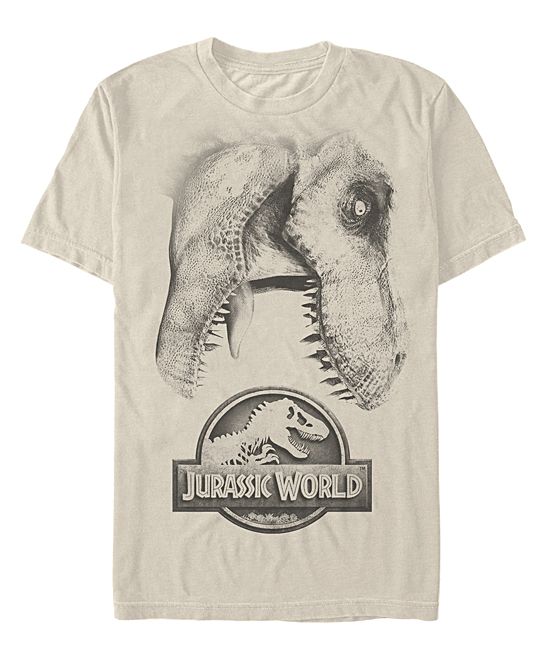 Jurassic Park  Cream Large Dino Tee - Men | zulily