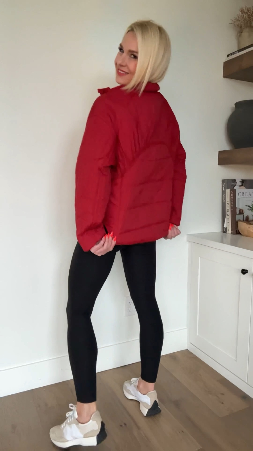 Look for less puffer pullover and my favorite lululemon ribbed leisure-leggings are 50% off. 
Wearing medium in pullover and size 4, 28” length in leggings 

#LTKActive #LTKOver40 #LTKSaleAlert