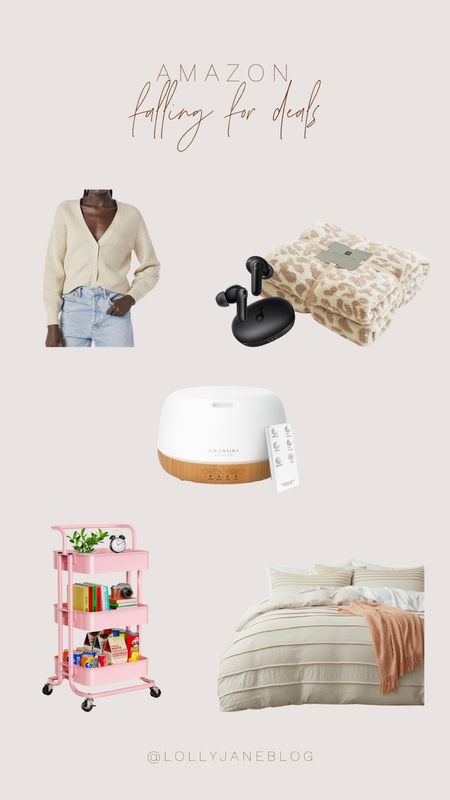 Amazon’s falling for deals 💕

Amazon deals are the best, and the Amazon Fall deals are so fun and so cute! 
We have the famous tan cheetah print blanket, along with some beats headphones. 
The cute fall sweater pairs perfectly with the beige and neutral boho bedding. The pink cart is perfect for around the house goodies, and even better its a rolling cart! 👏🏼
Last but definitely not least we have this cute diffuser, and you can never go wrong with essential oil diffusers. 🤍

#LTKhome #LTKSeasonal #LTKsalealert